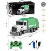 Remote Control Garbage Truck Toys, 6 Channel RC Waste Management Garbage Truck, 2.4Ghz Recycling Trash Truck Toys for Boys and Girls