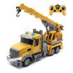 Remote Control Large Crane Truck 7 Channel Electric Construction Vehicles, Rechargeable Batteries, Lights and Sounds RC Crane Truck Toy for Kids Boys Gift