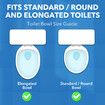 Raised Toilet Seat 5 Inch Elevated Riser Assisted Living Handicap Lid Safety Arms Fit Most Toilets Aluminium Portable