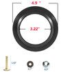 12524 Closet Bolt Kit, Compatible with Thetford Aqua Magic IV and V High and Low Hand Flush Fresh Water Permanent Toilets