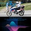 Motorcycle Headset Helmet Intercom Headset with CVC Noise Cancellation Stereo Music IPX6 Waterproof for Full face Helmet