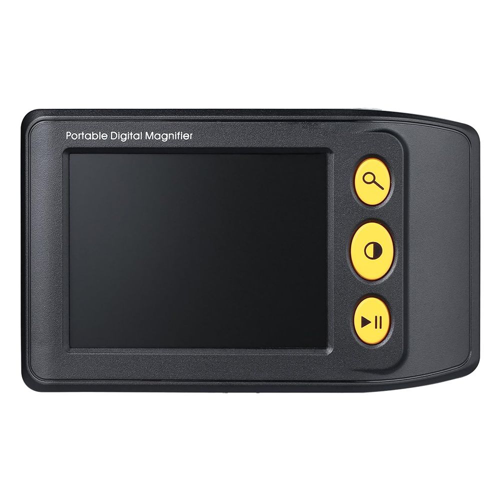 3.5 Inch Electronic Portable Video Aids Digital Magnifier Handheld Low Vision Reading Magnifier for Students, The Elderly in Reading, Newspapers, 2X to 25X Zoom, AV or TV Output, Black