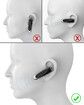 Bluetooth Earpiece Wireless Handsfree Headset V5.0 24 Hrs Driving Headset with Mic 60 Days Standby Time Headset Case for iPhone Android Samsung Laptop Truck Driver (Black,2 Pack)