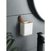 2Pcs Remote Holders Wall Mount Hole Free, Self Adhesive Storage Box, Pen Holder