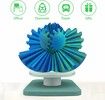 3D Printed Gear Ball Spin Ball Fidget Toy,Gear Ball Fidget Toy,Stress Ball,Desk Toy For Stressand Anxiety Relaxing (Blue And Green)