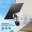 Wireless Security Camera with Solar Panel Outdoor 2.4G WiFi Colour Night Vision PIR Motion Detection Home Surveillance