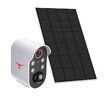 Wireless Security Camera with Solar Panel Outdoor 2.4G WiFi Colour Night Vision PIR Motion Detection Home Surveillance