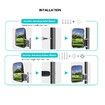 Golf Cart Side Mirrors Compatible with Yamaha Club Car EZ-GO and Others Round or Square Tube Golf Cart Roof Bracket