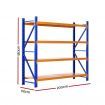 Giantz 2Mx1.8M Warehouse Shelving Garage Rack