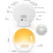 Sunrise Alarm Clock Wake Up Light 7 Sounds, Dual Alarms, Snooze, FM Radio