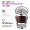 2Pcs Reusable Coffee Pods, Universal Stainless Steel Reusable Coffee Machines Brewers Refillable Pof for K Cups