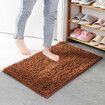 Set of 1 Highly Absorbent Microfiber Door Mat Pet Rug Non Slip Thick Washable Soft Chenille 60x40cm for Kitchen Bedroom Indoor Outdoor Brown