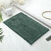 Set of 1 Highly Absorbent Microfiber Door Mat Pet Rug Non Slip Thick Washable Soft Chenille for Kitchen Bedroom Indoor Outdoor Green 60x40cm
