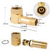 Garden Hose Adapter for Hourleey , Brass Replacement Part Swivel, Hose Reel Parts Fittings