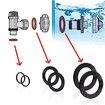 25076RP Washer and Ring Kit for 1-1/2in Fittings, O Ring Rubber Washer for Intex Pool Plunger Valves and Intex Replacement Gasket 10745, 10262 and 10255, 12 pcs