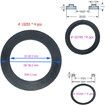 25076RP Washer and Ring Kit for 1-1/2in Fittings, O Ring Rubber Washer for Intex Pool Plunger Valves and Intex Replacement Gasket 10745, 10262 and 10255, 12 pcs