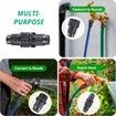 4Pack Expandable Garden Hose Repair Kit, Plastic Flex Hose Repair Kit, Male and Female Hose End Repair Fittings/Connector