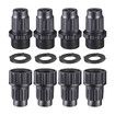 4Pack Expandable Garden Hose Repair Kit, Plastic Flex Hose Repair Kit, Male and Female Hose End Repair Fittings/Connector