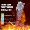 Heated Socks for Women Men, Rechargeable Heated Socks, Washable Battery Full Foot Warmers for Hunting Skiing Sports Outdoors (Gray Orange)