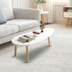 Modern Coffee Table Sofa Bed Side Cocktail Tea Cafe Center Corner Wood Furniture for Small Living Dining Sitting Room