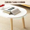 Modern Coffee Table Sofa Bed Side Cocktail Tea Cafe Center Corner Wood Furniture for Small Living Dining Sitting Room