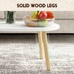 Modern Coffee Table Sofa Bed Side Cocktail Tea Cafe Center Corner Wood Furniture for Small Living Dining Sitting Room