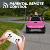 Kids Ride On Car Toy Electric Truck Parental Remote Control Jeep Vehicle 12V Music Light Pink