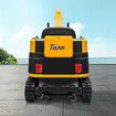 2 in 1 Kids Excavator Bulldozer Toy Ride On Car Remote Control Pedal Digger Tractor Vehicle 360 Degree Rotating 12V 12AH Battery