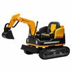 2 in 1 Kids Excavator Bulldozer Toy Ride On Car Remote Control Pedal Digger Tractor Vehicle 360 Degree Rotating 12V 12AH Battery