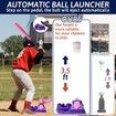 3-in-1 Baseball Set for Kids,Height Adjustable Tee Ball Set with 6 Softballs,T Ball Stand,Hanging Tee,Auto Ball Launcher,Retractable Bat,Age3+ Pink