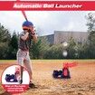 3-in-1 Tee Ball Set for Kids,BaseBall Tee Set with Pitching Machine/Adjustable Batting Tee/Retractable Baseball Bat/6 Balls,Outdoor Toy Gifts for Age3+,Blue