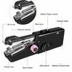 Handheld Sewing Machine,Mini Portable for Quick Stitching,Portable Sewing Machine Suitable for Home,Travel and DIY,Electric for Beginners - Black