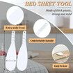 Bed Sheet Tucker Tool, Bed Tucker Tool to Help Protect Your Hand for Changing Sheets, White