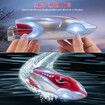 Mini High Speed RC Boat Remote Control LED Lights 360 Degree Rotation Pool Water Toy Gifts for Boys Girls Color Red