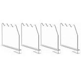 4Pcs Shelf Dividers For Closet Organization,Clear Closet Shelf Divider For Clothes Purses Separators For Bedroom,Kitchen,Cabinets,Bathroom