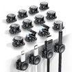 16 Pack Magnetic Cable Clips, Under Desk Cable Management for Home Office Desk Phone Car Wall Desktop Nightstand