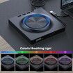 External CD DVD Drive USB 3.0 USB-C Hub SD Card Slot Portable CD DVD ROM RW Disk Player Burner Reader Writer for Laptop Mac PC Windows Linux