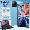 10.1 Inch Tablet Android Pad 6Gb+128Gb With 5G Wifi Lcd Screen ,Bluetooth Keyboard,Headset,Holder Color Blue