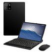 Tablet Android 10.1 Inch Pad 5G Wifi Fast 128GB Storage 6GB Memory LCD Bluetooth Keyboard Headset Holder Tech Black