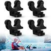 2Pcs Kayak Paddle Holder, Kayak Oar Holder for Fishing Kayak, Kayak Track Mount Accessories, Kayak Rail Accessories