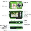 Waterproof Camera Digital Underwater 27K 48MP Video Recorder Selfie Dual Screens 16X Zoom Flashlight Snorkeling Adventure Photography Green