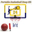 Portable Basketball Hoop Toys Kit Foldable Indoor Home Basketball Fans Sports Game Toy Set Color Yellow