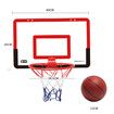 Portable Basketball Hoop Toys Kit Foldable Indoor Home Basketball Fans Sports Game Toy Set Color Red