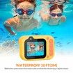 Kids Waterproof Digital Camera Underwater Camera for Snorkeling and Diving with 2.4In IPS Display USB Rechargeable Digital Camera for Videos and Photos with 32GB Card Yellow