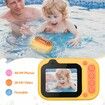 Kids Waterproof Digital Camera Underwater Camera for Snorkeling and Diving with 2.4In IPS Display USB Rechargeable Digital Camera for Videos and Photos with 32GB Card Yellow