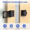 Mechanical Password Rotary Hasp Locks, Cabinet locks with Combination, Door Security Gate Locks for Small Doors, Cabinets, Barn Door, Closet