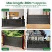 Retractable Baby Gate Safety Cat Enclosure Indoor Pet Dog Fence Guard Barrier Stairs Doorway Security 300cm Black