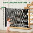 Retractable Baby Gate Safety Cat Enclosure Indoor Pet Dog Fence Guard Barrier Stairs Doorway Security 300cm Black