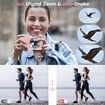 4K Digital Camera YouTube Vlogging Cam Autofocus 32GB Card 48MP 16X Zoom Anti-Shake Compact Point Shoot Portable Camera Pink