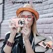 4K Digital Camera YouTube Vlogging Cam Autofocus 32GB Card 48MP 16X Zoom Anti-Shake Compact Point Shoot Portable Camera Pink